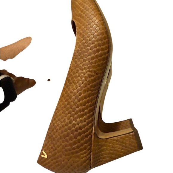 VIONIC Madison Mia Brown Snake Leather Women's Pumps #VS305-US: - Picture 7 of 11